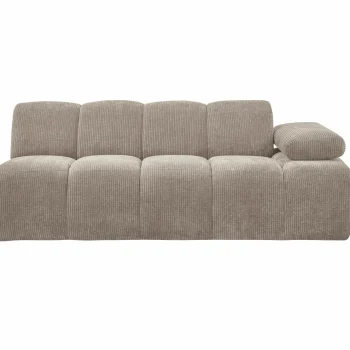 Sale WOOOD Mojo 2-zits Element Arm Rechts Ribstof Donkerzand