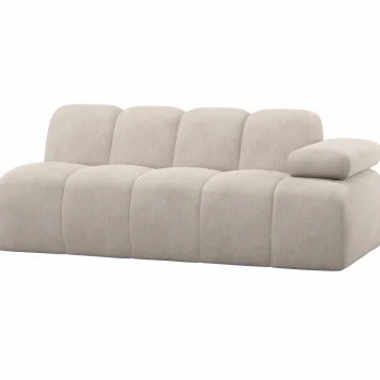 Fashion WOOOD Mojo 2-zits Element Arm Rechts Ribstof Ecru