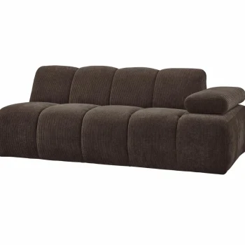 Discount WOOOD Mojo 2-zits Element Arm Rechts Ribstof Bruin