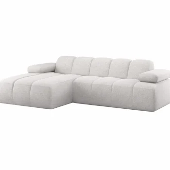 Sale WOOOD Mojo Chaise Longue Bank Links Bouclé Ecru Melange