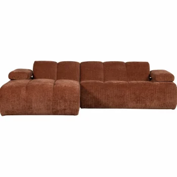 Sale WOOOD Mojo Chaise Longue Bank Links Ribstof Roestbruin