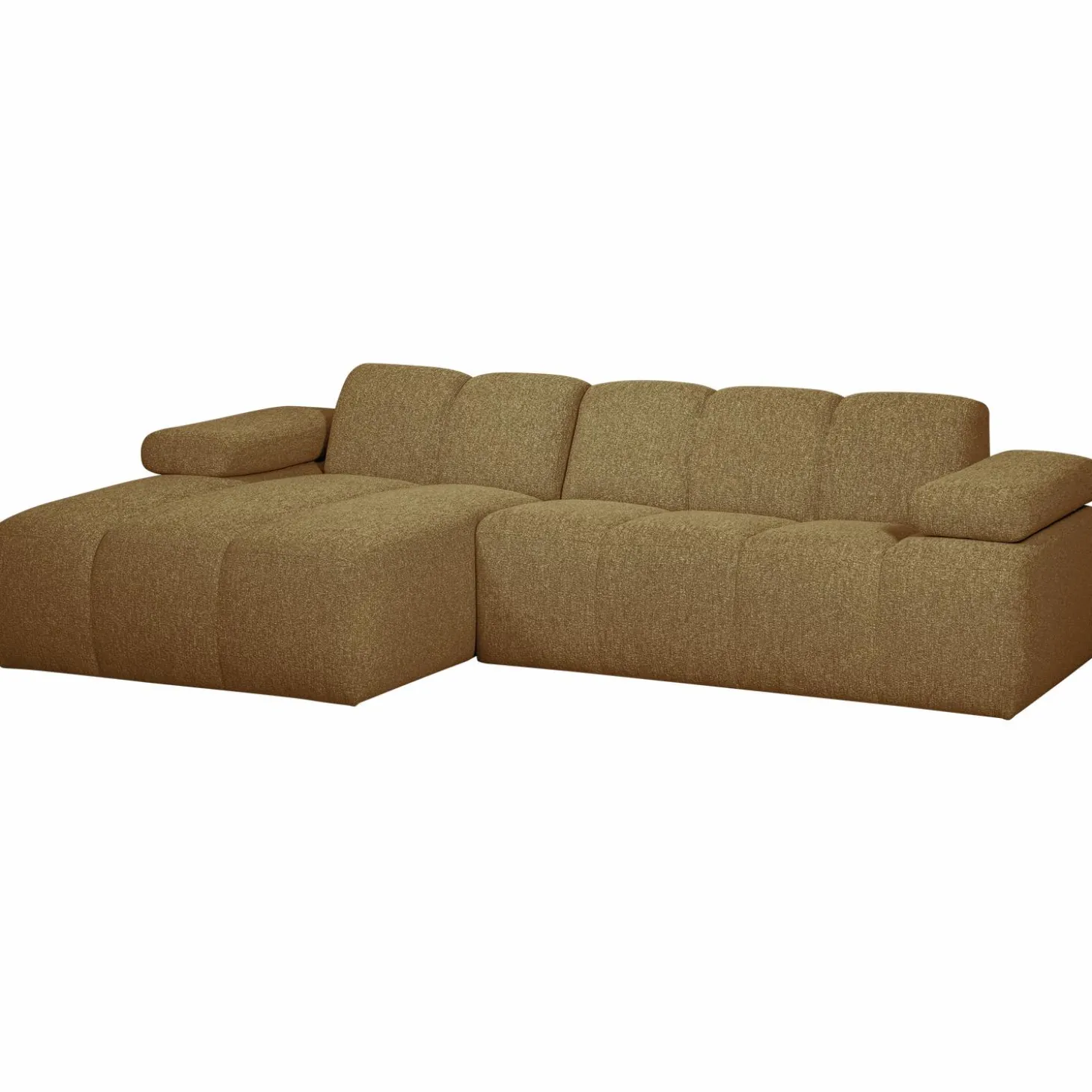 mojo-chaise-longue-bank-links-zrFXuuTF-0.webp Outlet WOOOD Mojo Chaise Longue Bank Links Bouclé Geel/bruin Melange