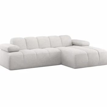 Best WOOOD Mojo Chaise Longue Bank Rechts Bouclé Ecru Melange
