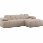 New WOOOD Mojo Chaise Longue Bank Rechts Wollig Donkerzand
