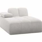 Hot WOOOD Mojo Chaise Longue Element Links Bouclé Ecru Melange