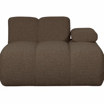 Sale WOOOD Mojo Chaise Longue Element Rechts Bouclé Bruin Melange