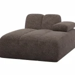 Hot WOOOD Mojo Chaise Longue Element Rechts Wollig Bruin Roestbruin