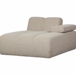 Clearance WOOOD Mojo Chaise Longue Element Rechts Bouclé Beige Melange