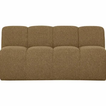 Clearance WOOOD Mojo Eetbank 164 Cm Met Rugleuning Bouclé Geel/bruin Melange