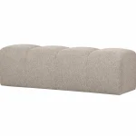 Outlet WOOOD Mojo Eetbankje 164 Cm Bouclé Beige Melange
