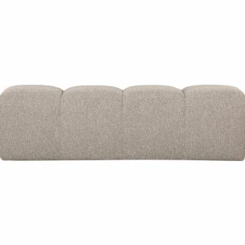 Outlet WOOOD Mojo Eetbankje 164 Cm Bouclé Beige Melange