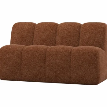 Best WOOOD Mojo Eetbankje 164 Cm Met Rugleuning Wollig Roestbruin