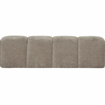 Sale WOOOD Mojo Eetbankje 164 Cm Ribstof Donker Zand Donkerzand