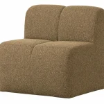 Clearance WOOOD Mojo Eetbankje 84 Cm Met Rugleuning Bouclé Geel/bruin Melange