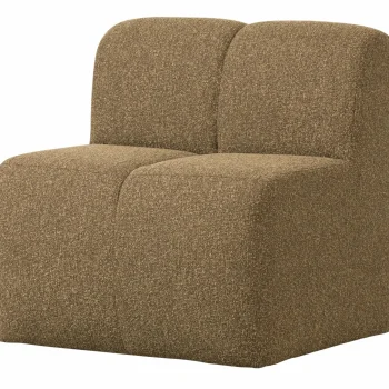 Clearance WOOOD Mojo Eetbankje 84 Cm Met Rugleuning Bouclé Geel/bruin Melange