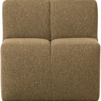 Clearance WOOOD Mojo Eetbankje 84 Cm Met Rugleuning Bouclé Geel/bruin Melange