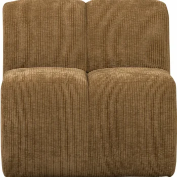 Fashion WOOOD Mojo Eetbankje 84 Cm Met Rugleuning Ribstof Honinggeel