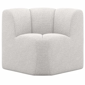 Sale WOOOD Mojo Eetbankje Hoek Met Rugleuning Bouclé Ecru Melange