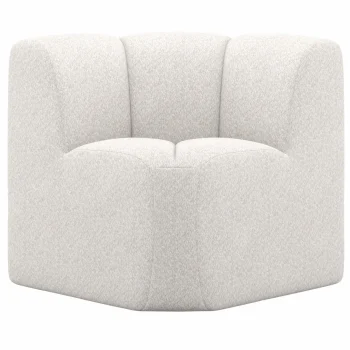 Clearance WOOOD Mojo Eetbankje Hoek Met Rugleuning Wollig Ecru