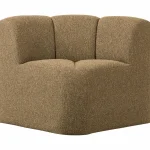 Sale WOOOD Mojo Eetbankje Hoek Met Rugleuning Bouclé Geel/bruin Melange