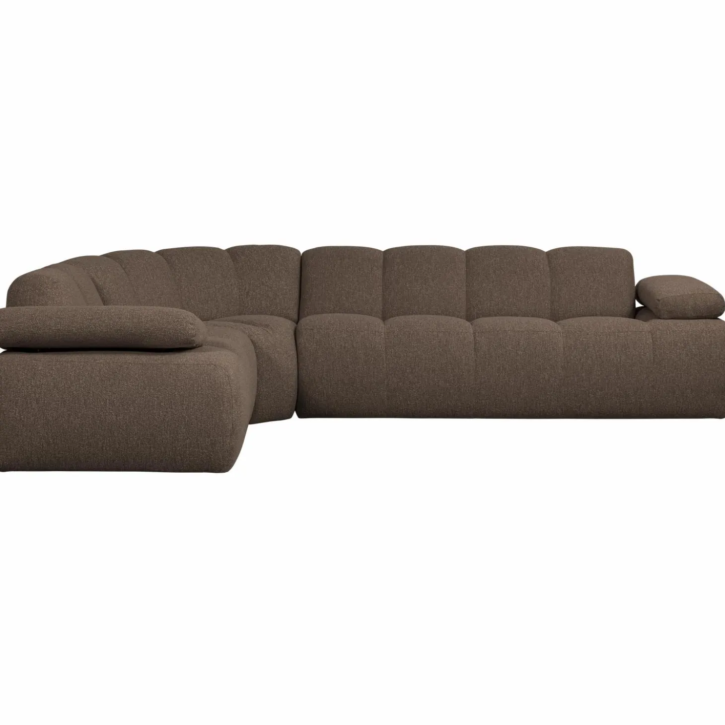 mojo-hoekbank-links-boucl-brui-pOanaede-1.webp Discount WOOOD Mojo Hoekbank Links Bouclé Bruin Melange