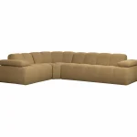 Discount WOOOD Mojo Hoekbank Links Bouclé Geel/bruin Melange