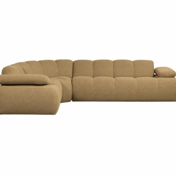 Discount WOOOD Mojo Hoekbank Links Bouclé Geel/bruin Melange