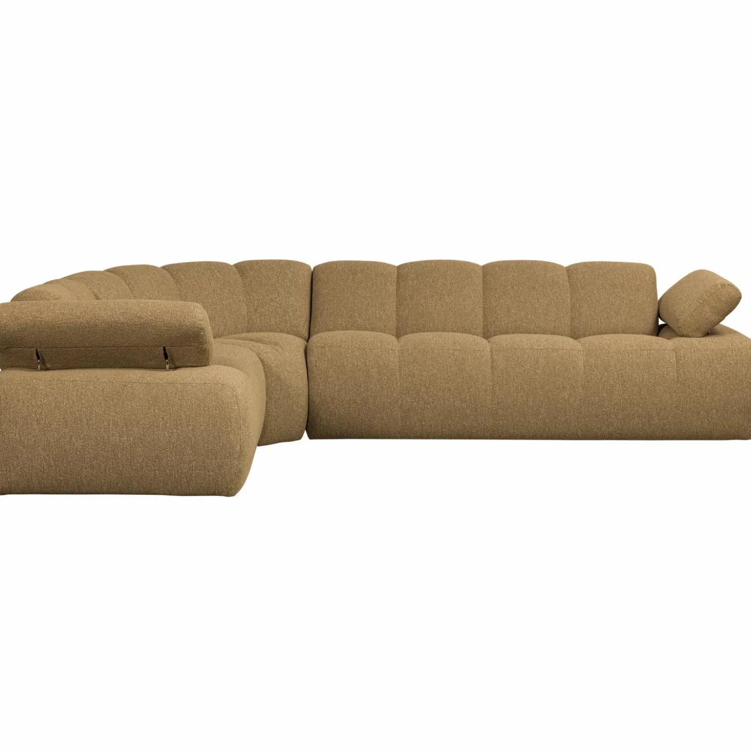 mojo-hoekbank-links-boucl-geel-mZKHFiHG-2.webp Discount WOOOD Mojo Hoekbank Links Bouclé Geel/bruin Melange