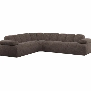 Hot WOOOD Mojo Hoekbank Links Wollig Bruin