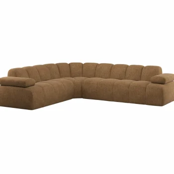 Fashion WOOOD Mojo Hoekbank Links Wollig Honinggeel