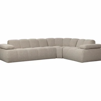 Best WOOOD Mojo Hoekbank Rechts Bouclé Beige Melange