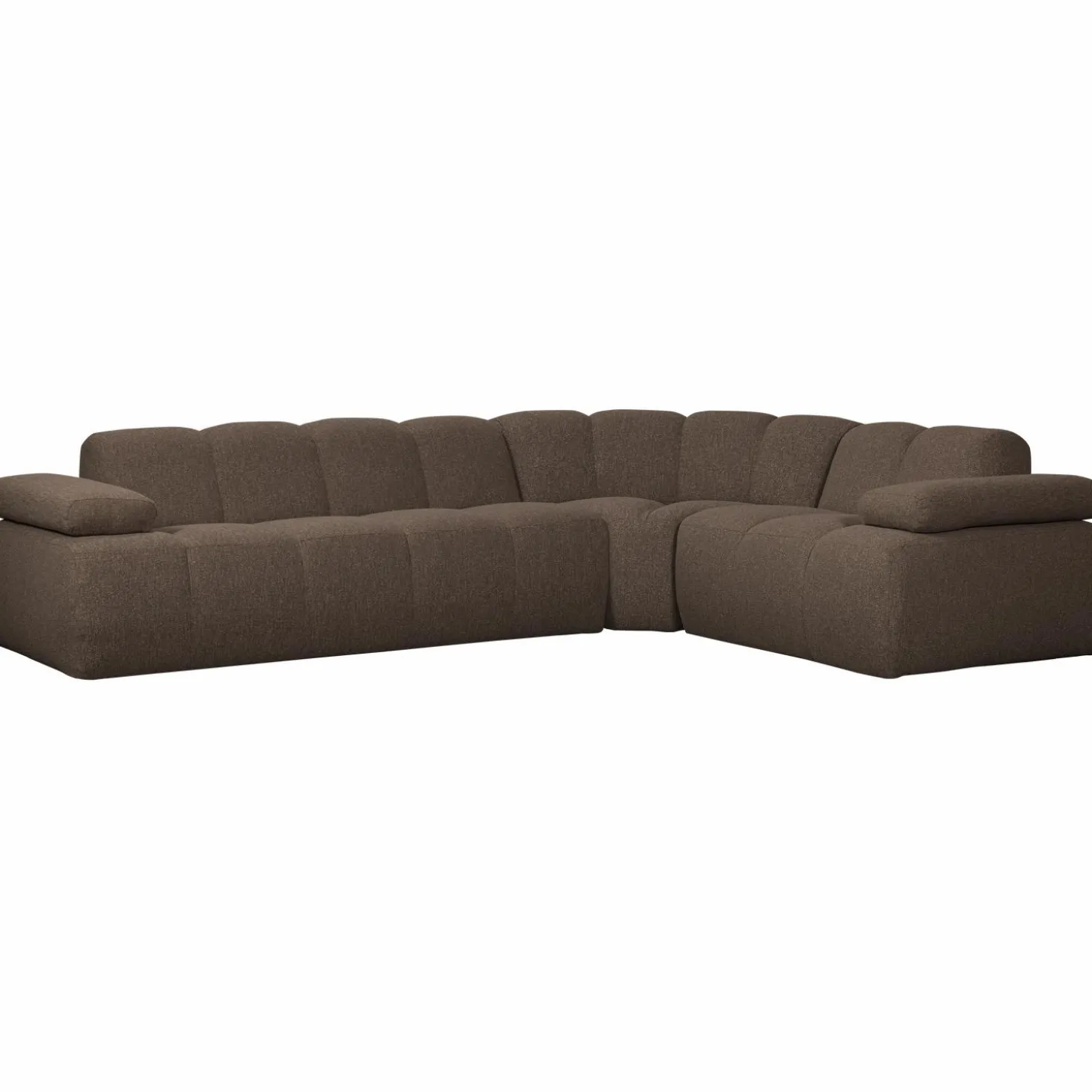 mojo-hoekbank-rechts-boucl-bru-XLhdosxU-0.webp Discount WOOOD Mojo Hoekbank Rechts Bouclé Bruin Melange