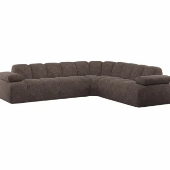 Clearance WOOOD Mojo Hoekbank Rechts Wollig Bruin