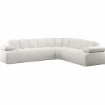 Best WOOOD Mojo Hoekbank Rechts Wollig Ecru