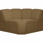 New WOOOD Mojo Hoekelement Bouclé Geel/bruin Melange