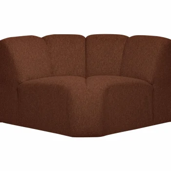 Sale WOOOD Mojo Hoekelement Bouclé Roestbruin Melange