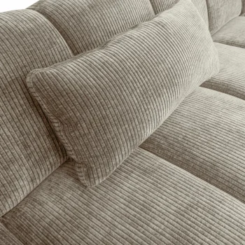 Fashion WOOOD Mojo Kussen Ribstof Donker Zand Donkerzand