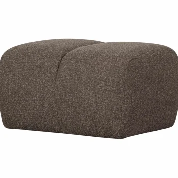 Best WOOOD Mojo Poef 45x84x64 Cm Bouclé Bruin Melange