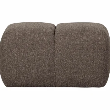 Best WOOOD Mojo Poef 45x84x64 Cm Bouclé Bruin Melange