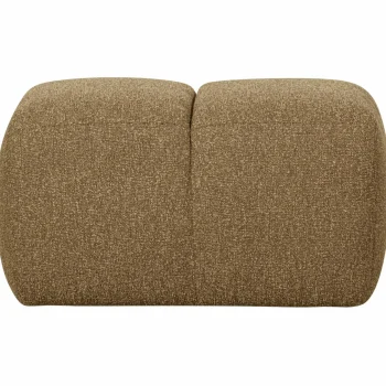 New WOOOD Mojo Poef 45x84x64 Cm Bouclé Geel/bruin Melange