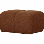 Best WOOOD Mojo Poef 45x84x64 Cm Bouclé Roestbruin Melange