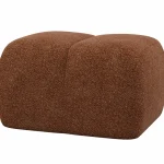 Hot WOOOD Mojo Poef Wollig Roestbruin