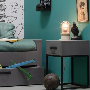 Clearance WOOOD Morris Bedlade Grenen Leem