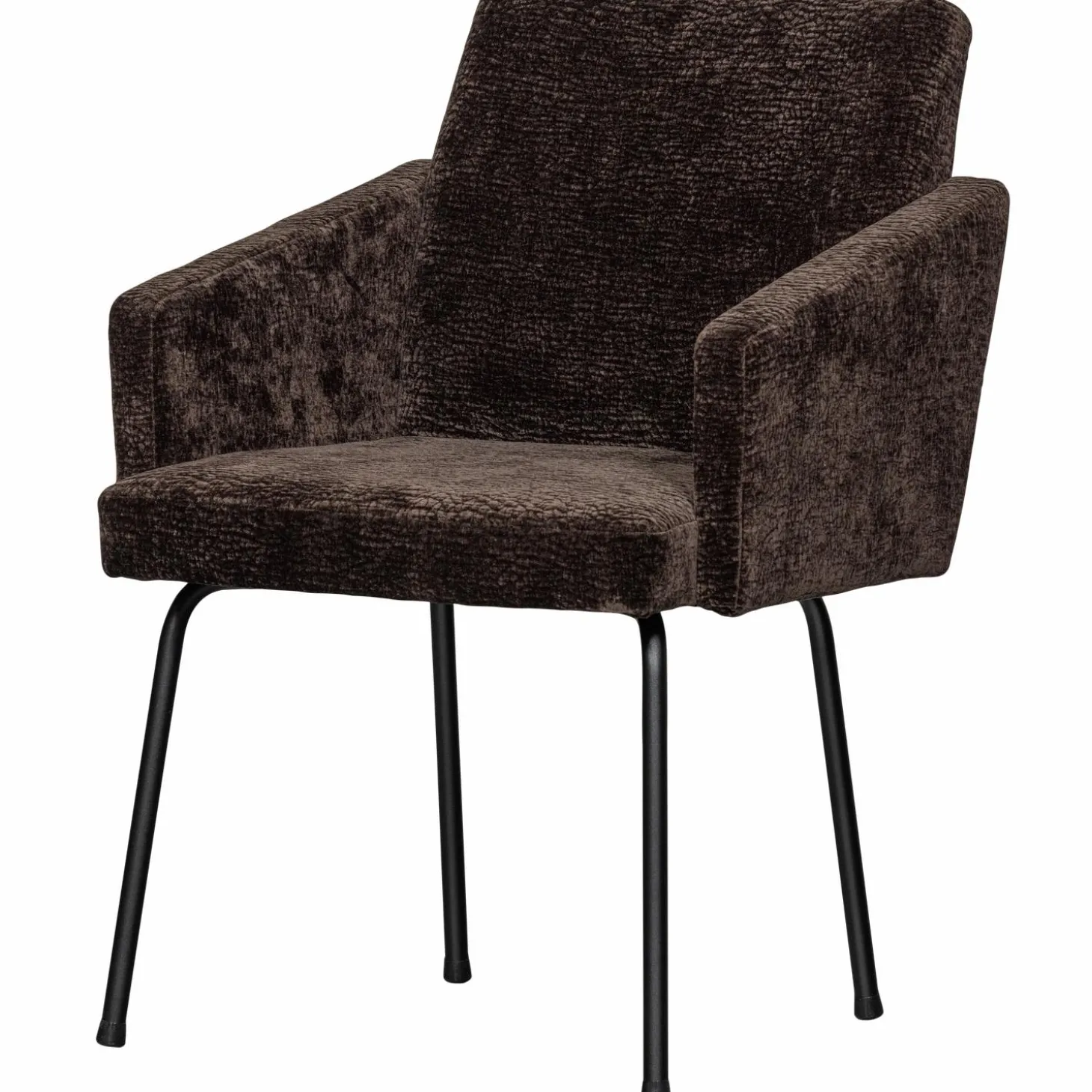 mount-eetkamerstoel-met-armleu-ifxOzwSH-0.webp Outlet WOOOD Mount Eetkamerstoel Met Armleuning 3D Chenille Donkerbruin
