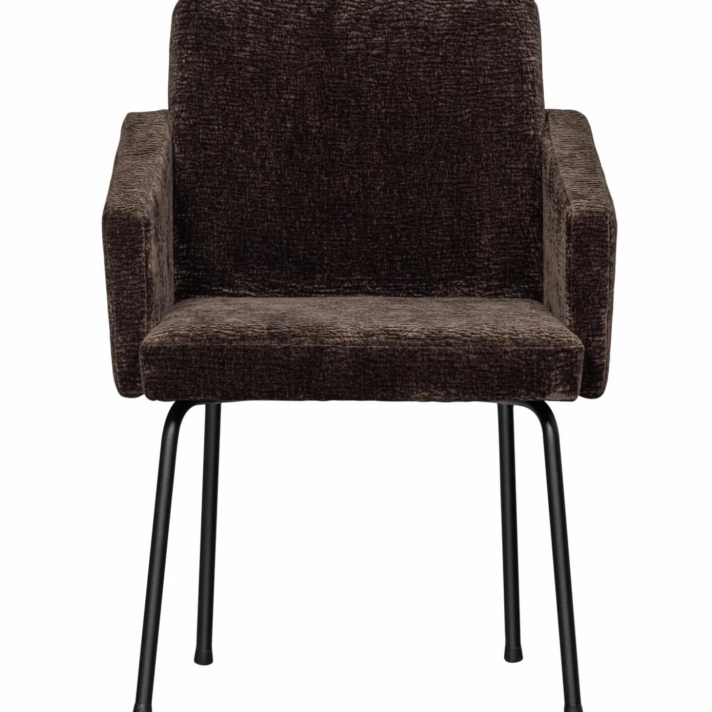 mount-eetkamerstoel-met-armleu-ifxOzwSH-1.webp Outlet WOOOD Mount Eetkamerstoel Met Armleuning 3D Chenille Donkerbruin