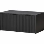 Online WOOOD New Gravure Kistbank Grenen Zwart