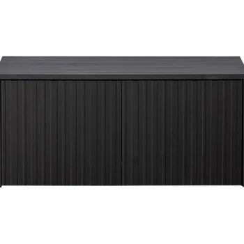 Online WOOOD New Gravure Kistbank Grenen Zwart