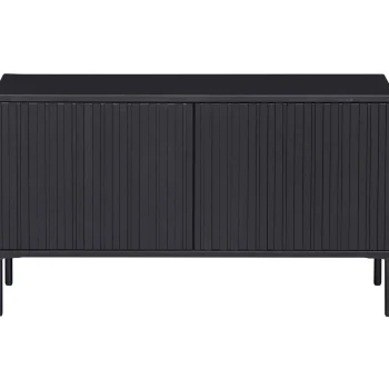 Sale WOOOD New Gravure Tv Meubel 100 Cm Grenen Zwart
