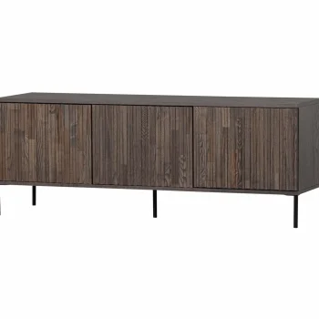 Fashion WOOOD New Gravure Tv Meubel 150 Cm Essen Fineer Espresso