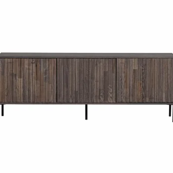 Fashion WOOOD New Gravure Tv Meubel 150 Cm Essen Fineer Espresso